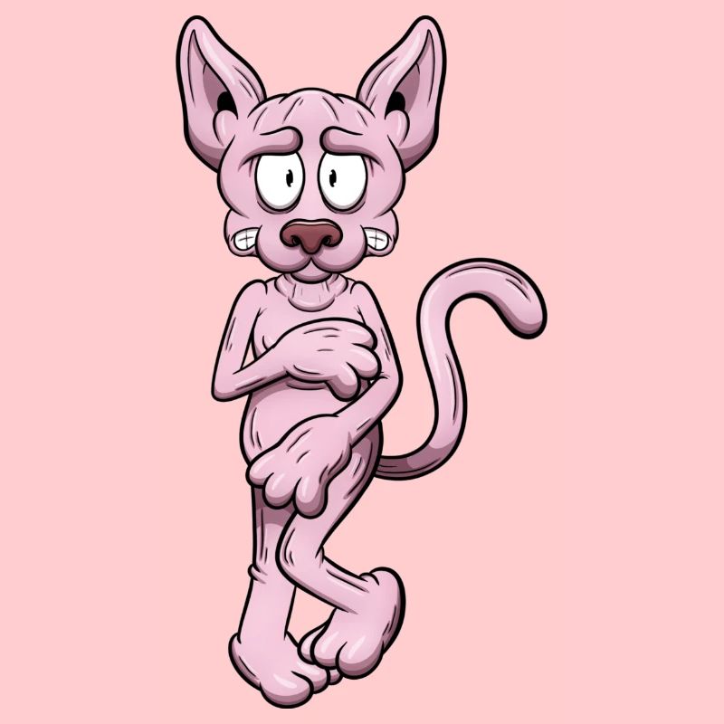 Nackte Sphynx Katze