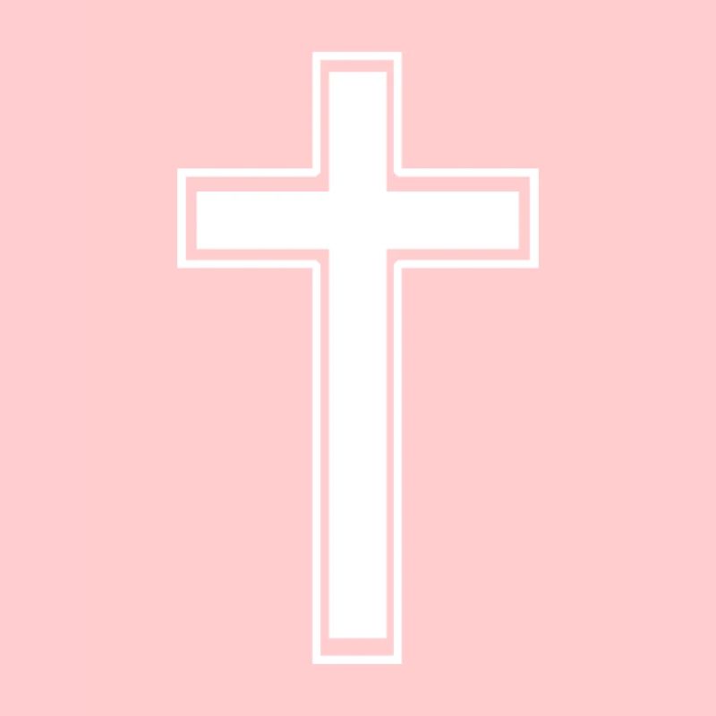 Edged white cross