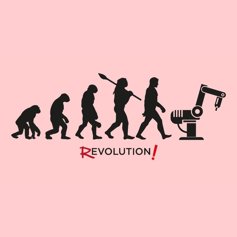 Evolution Revolution Android Roboter