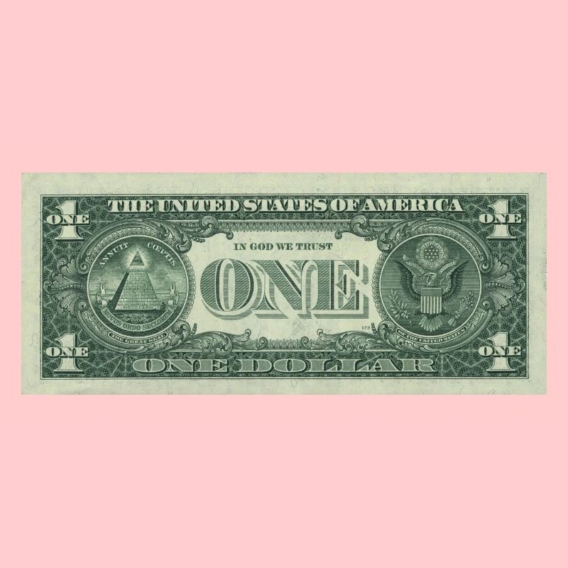 One Dollar Bill. Ein Dollar Schein