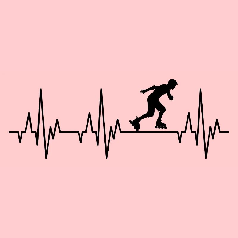 Heartbeat ECG Inline Skater Rollerblades