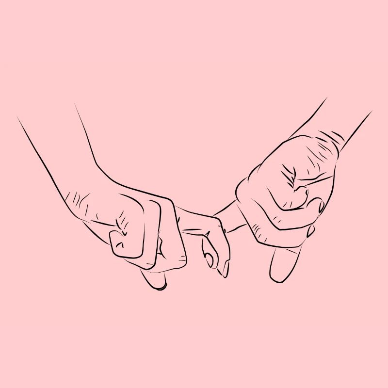 Main dans la main couple romantique
