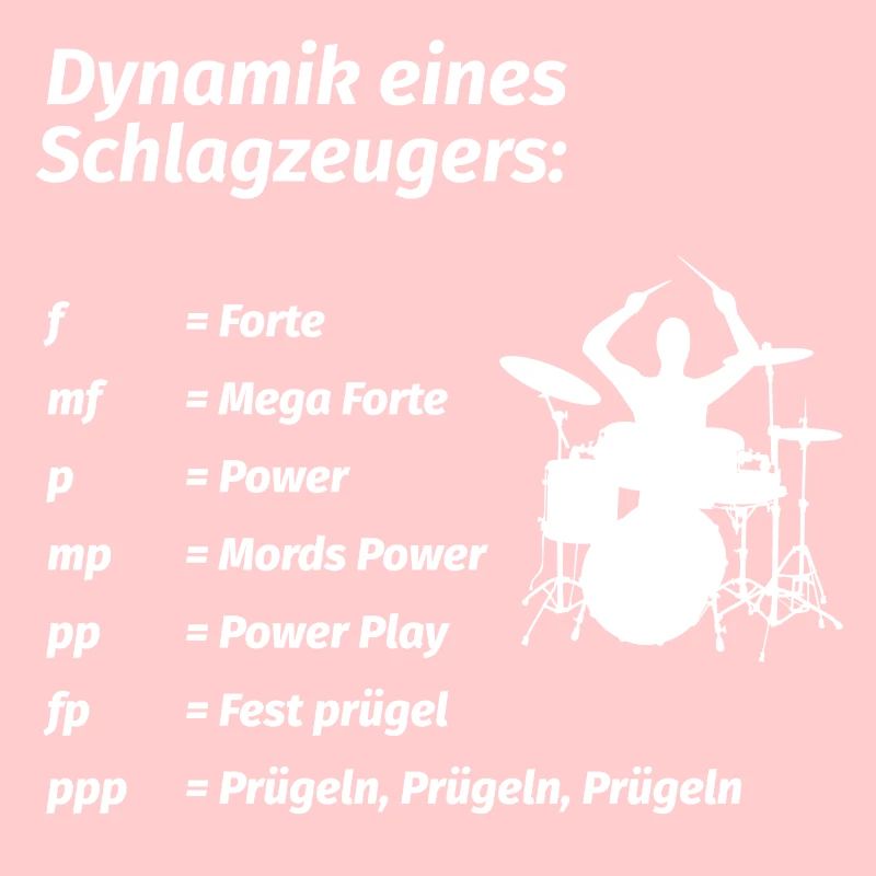 Dynamik eines Schlagzeugers Schlagzeug Drummer