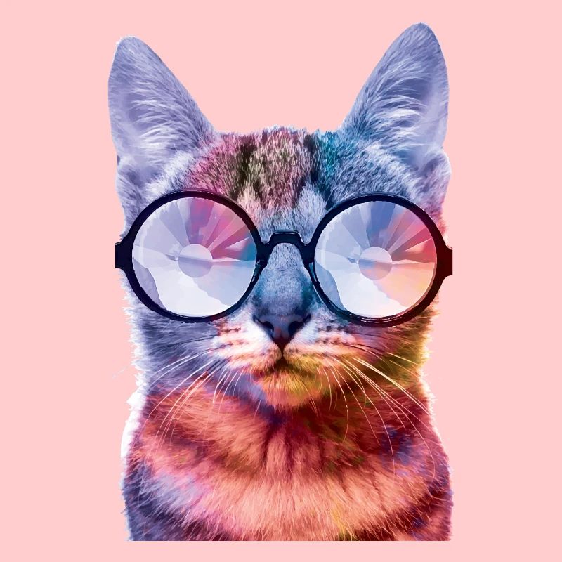 Rave Cat Colored Cat Glasses