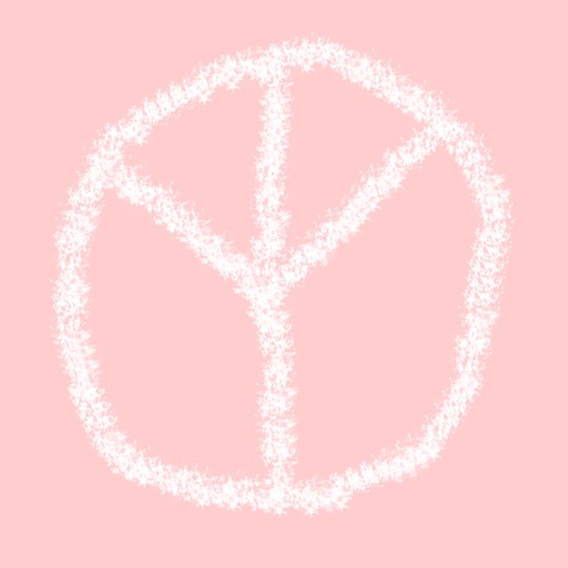 Sprayed Upside Down Peace Sign