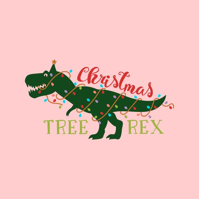 Tree Rex Dinosaur Gift Tree Christmas