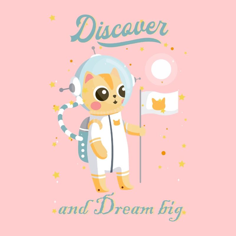 conception mignonne de chats astronautes