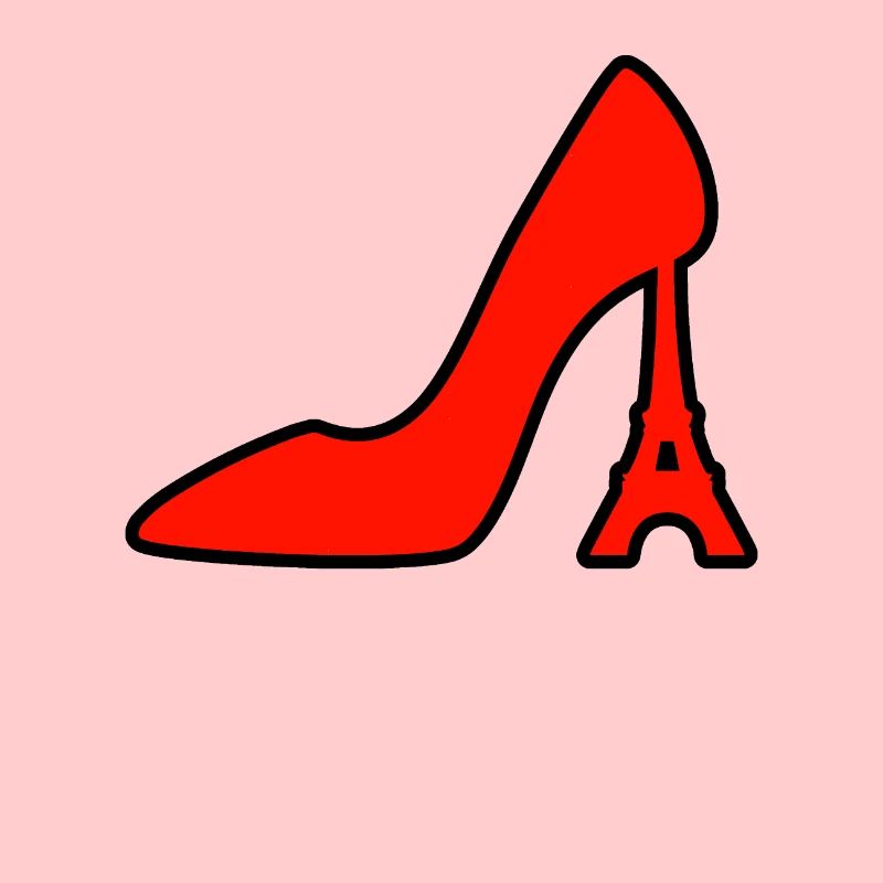 Eiffelturm als Absatz vom Schuh Geschenk