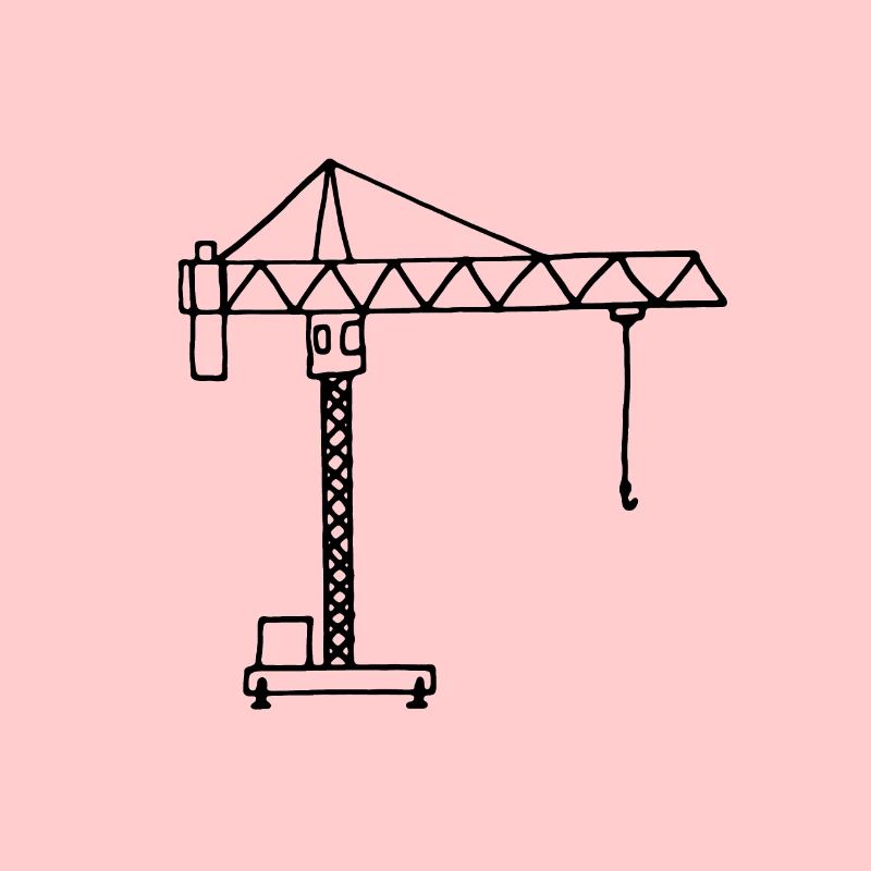 Chantier de construction de grues de construction