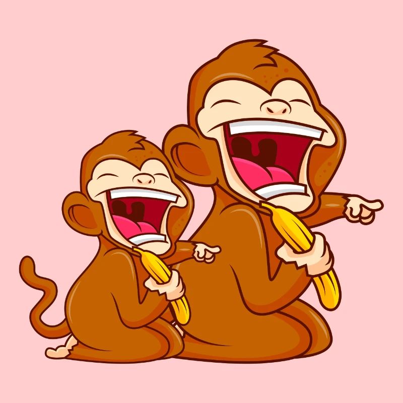 monkey banana funny comic baby monkey