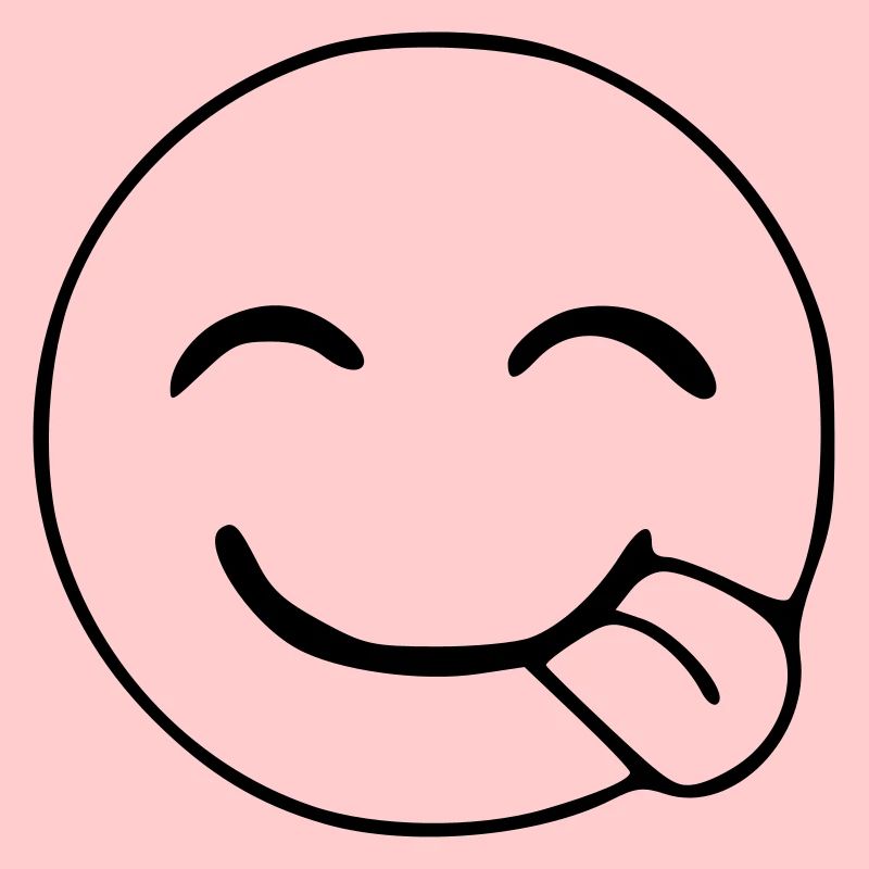 Emoji Hunger Sketch Black