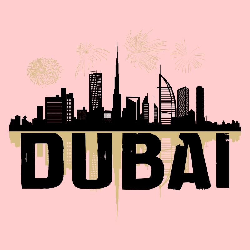 Feu d’artifice Dubai Skyline Khalifa