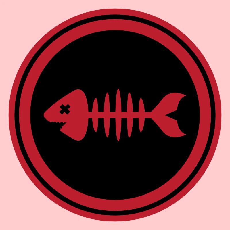 Fisch Symbol Knochen Gräte