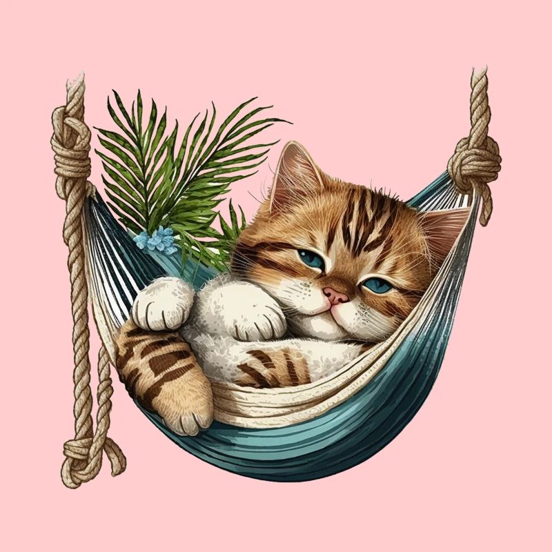 Cat in a Hammock