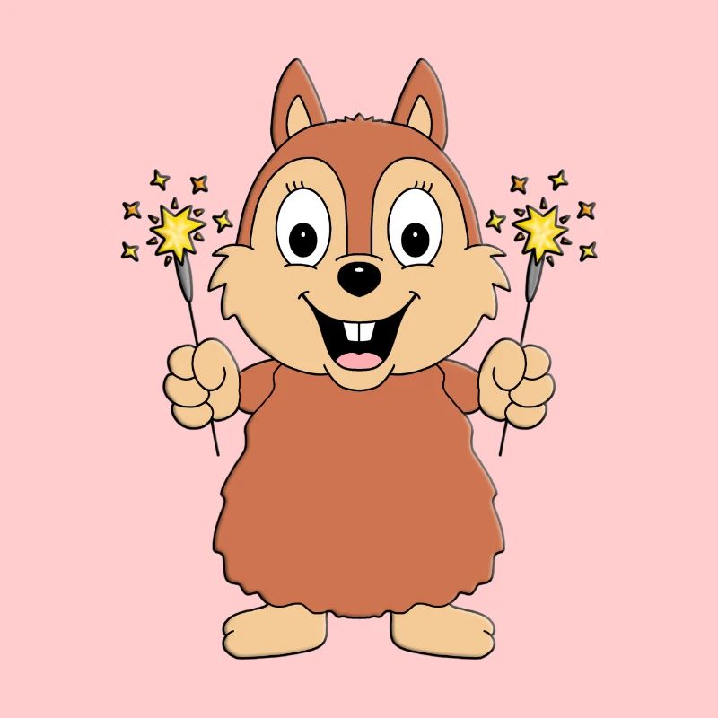 WUNDERKERZEN - NEUJAHR - SILVESTER - EICHHÖRNCHEN