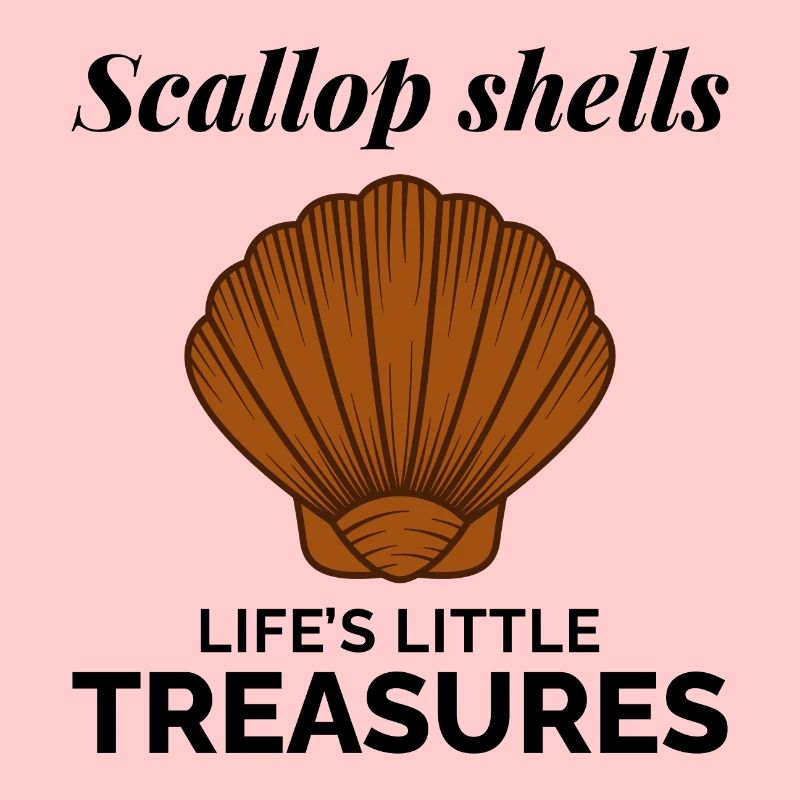Scallop Seashells Collector Beachcomber Shellfish