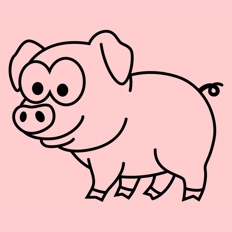 Schwein Comic Tier