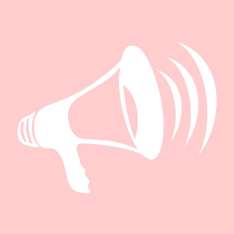 Mégaphone blanc