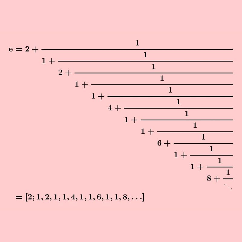 Le nombre d'Euler comme rupture de chaîne