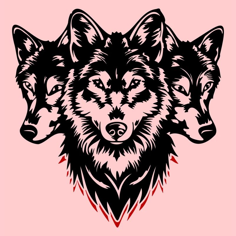 Wolf Kopf Rudel