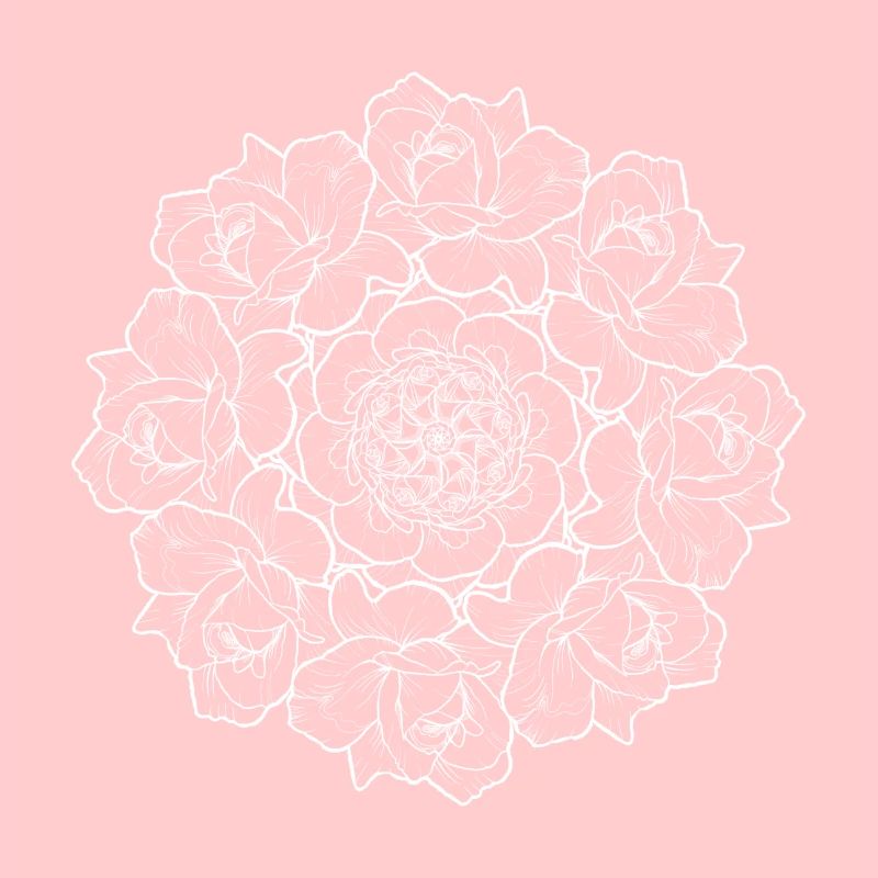 Bouquet de rose - blanc