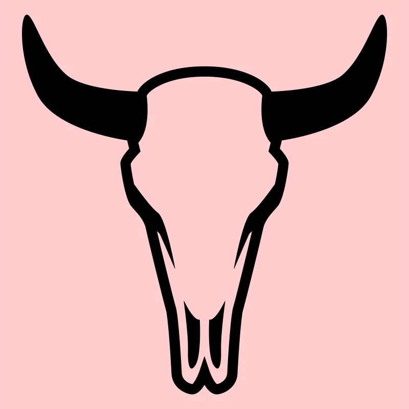 Crâne de vache taureau