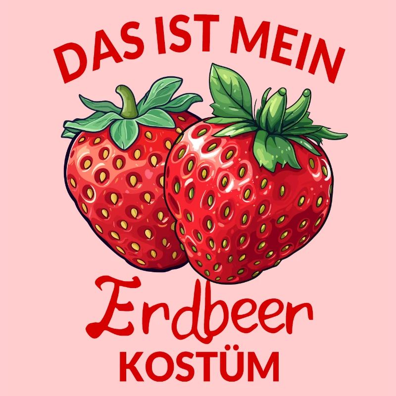 Erdbeere Kostüm Obst Frucht Erdbeerkostüm Karneval