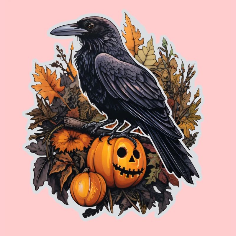 Halloween Crow Pumpkin 2