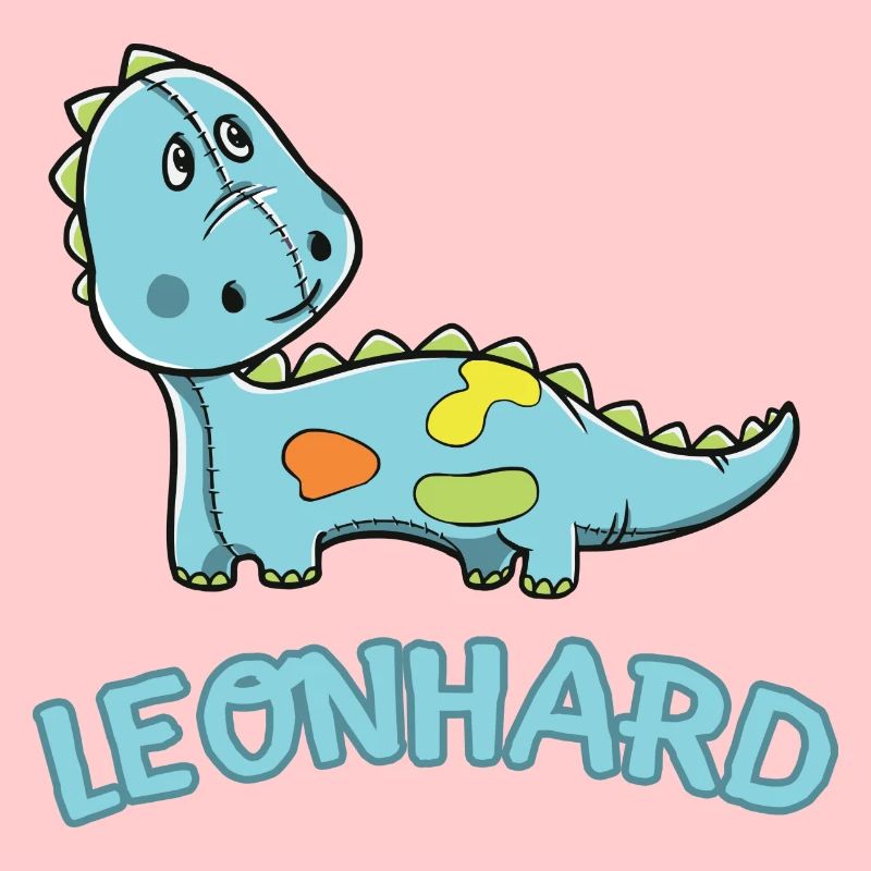 Dinosaurier lustig Kind Leonhard Geschenk Geburtst
