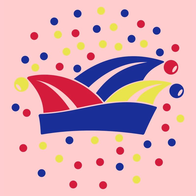 Fasching Karneval Narrenkappe 1, 2 oder 3 Farben