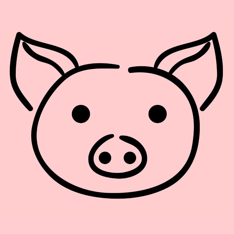 Pig - line drawing