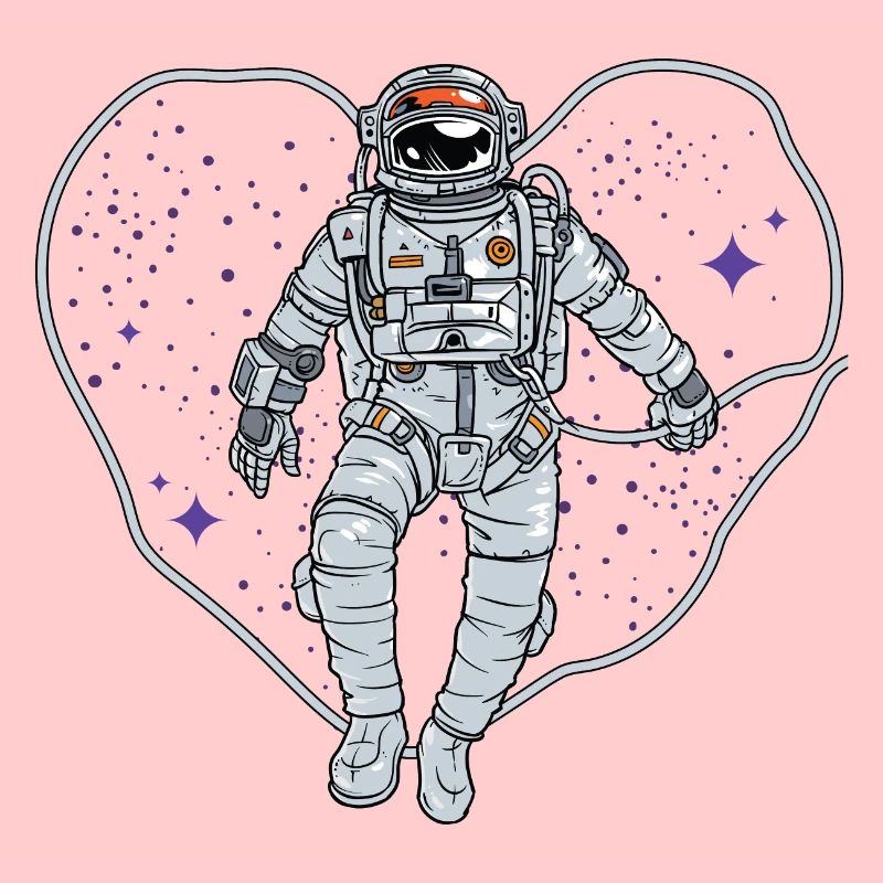 Outer space heart