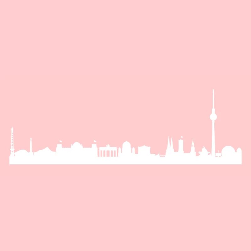Berlin skyline subtle vector graphic design