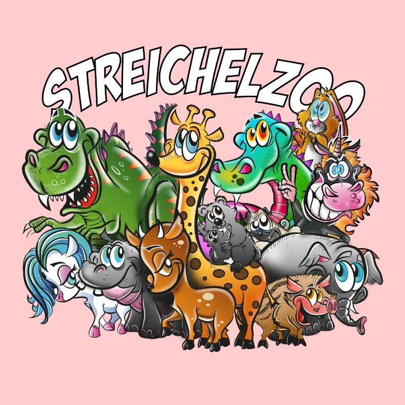 Streichelzoo, Giraffe, Dino, Pferd, Einhorn, Hase