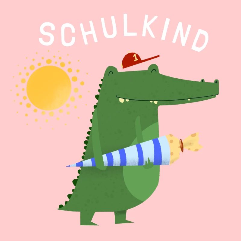Schulkind Krokodil | Schulbeginn | Geschenkidee