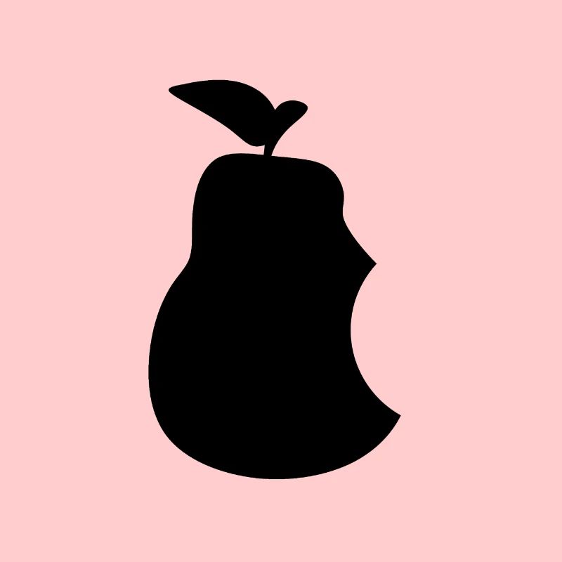Pear with bite