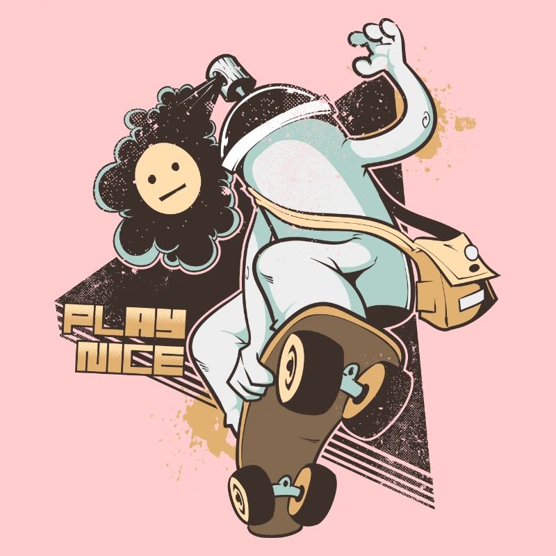 Play Nice Skater Geschenk Geschenkidee