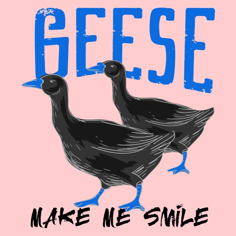 Gänse bringen mich zum Lächeln Netter Gänsevogel