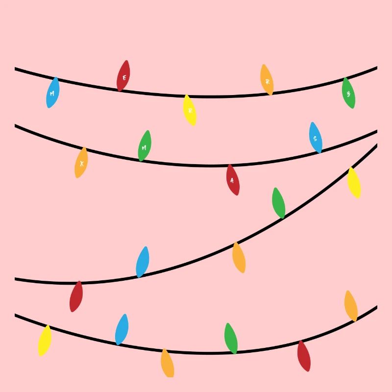 Garland merry Xmas Gift Idea