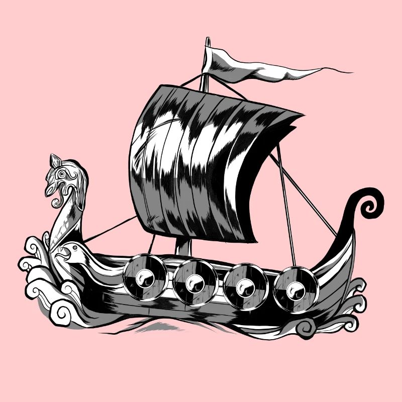 Wikingerschiff Wikinger Boot Vikinger Schiff