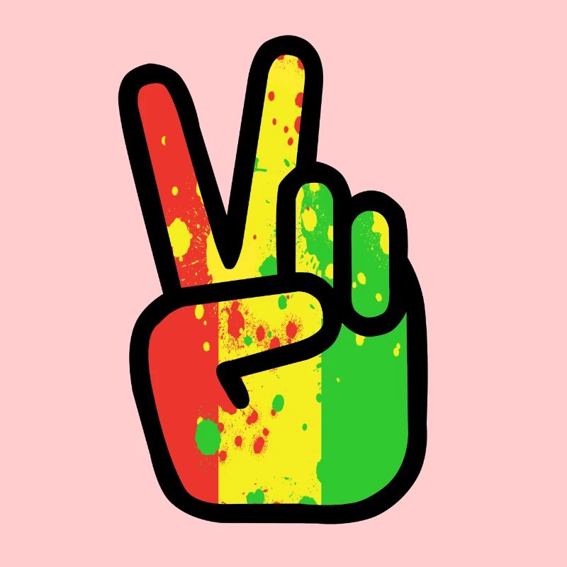 FRIEDENSZEICHEN RASTA