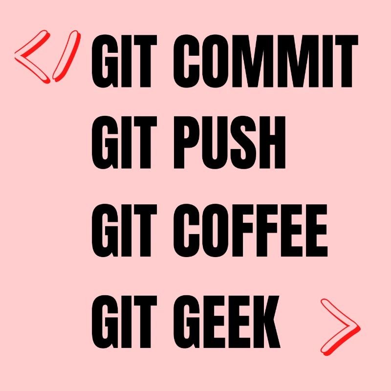 git commit git push git kaffee git geek developpeu