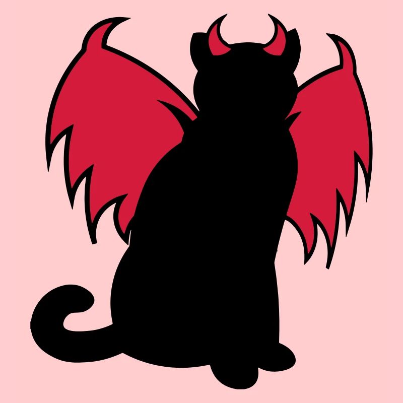 Devil Cat / Teufelskatze / chat diable / idée cadeau
