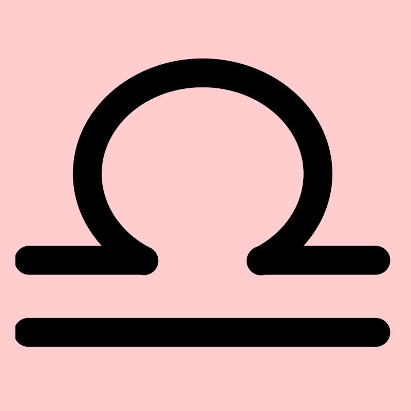 Waage Sternzeichen black