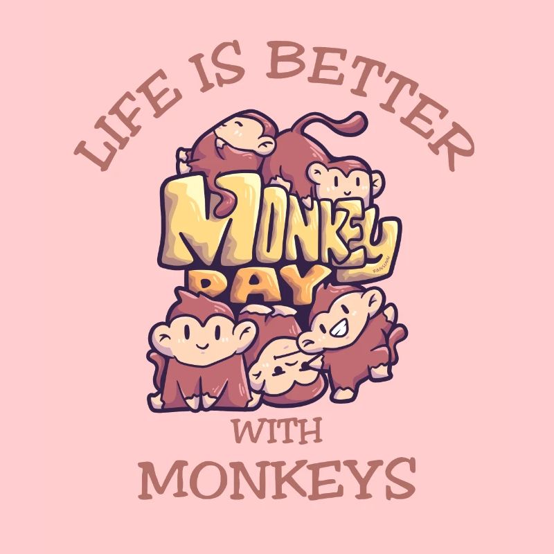 Affenspruch Life Is Better With Monkeys