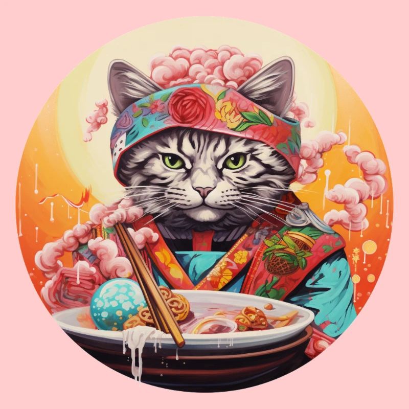 Chat de nouilles