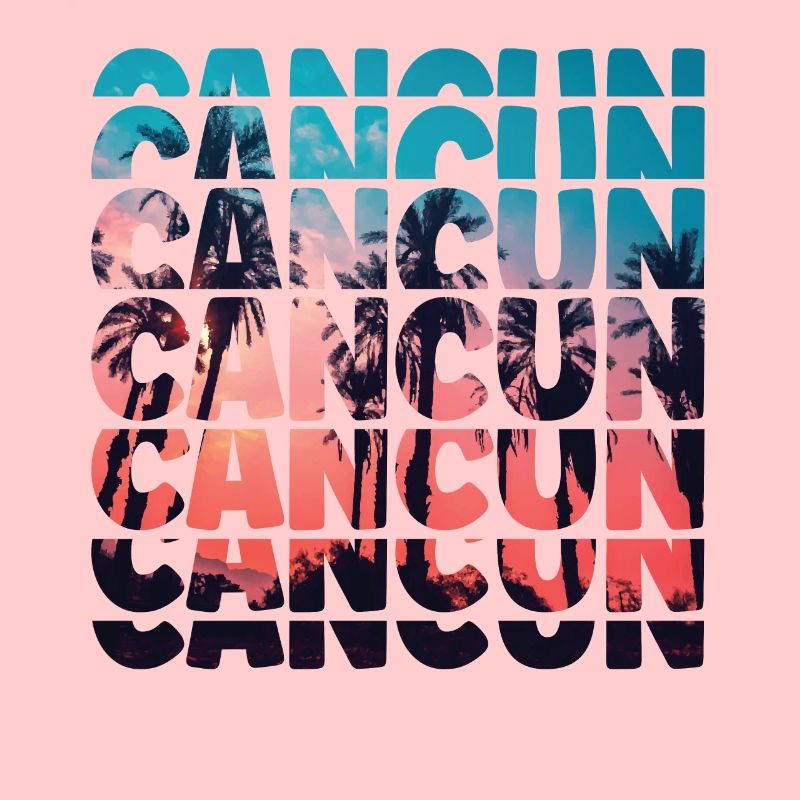Cancun Beach Vacation Mexico Ocean Palm Tree