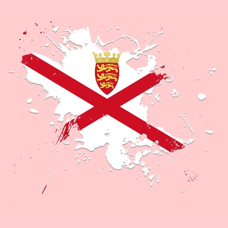 Drapeau Jersey comme une touche de couleur