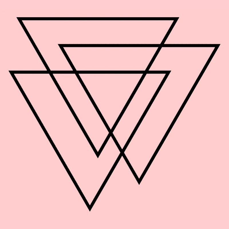 Triangles 3D - Trois Triangles - Trois Triangles Design