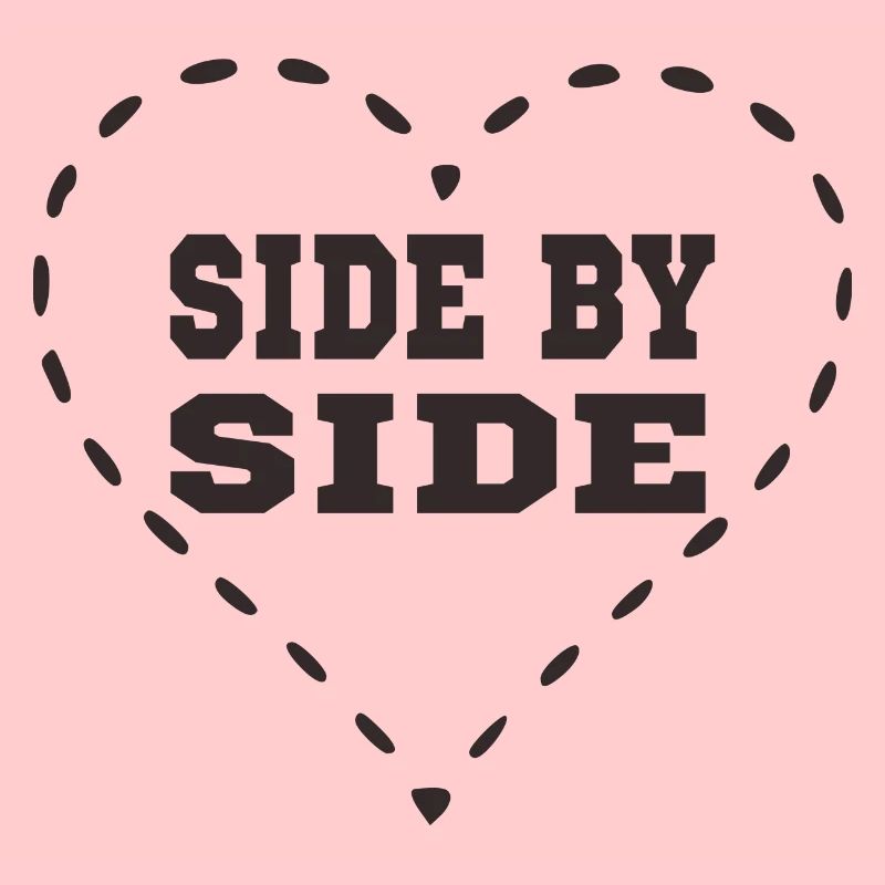 Dashed Heart - Côte à côte